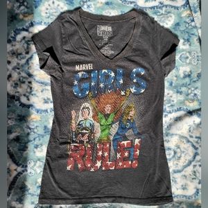 Marvel Heroes Girls Rule! T Shirt